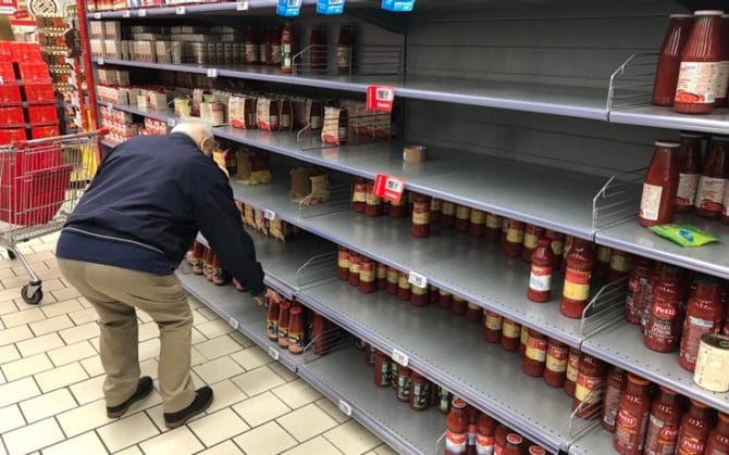 Supermercati vuoti