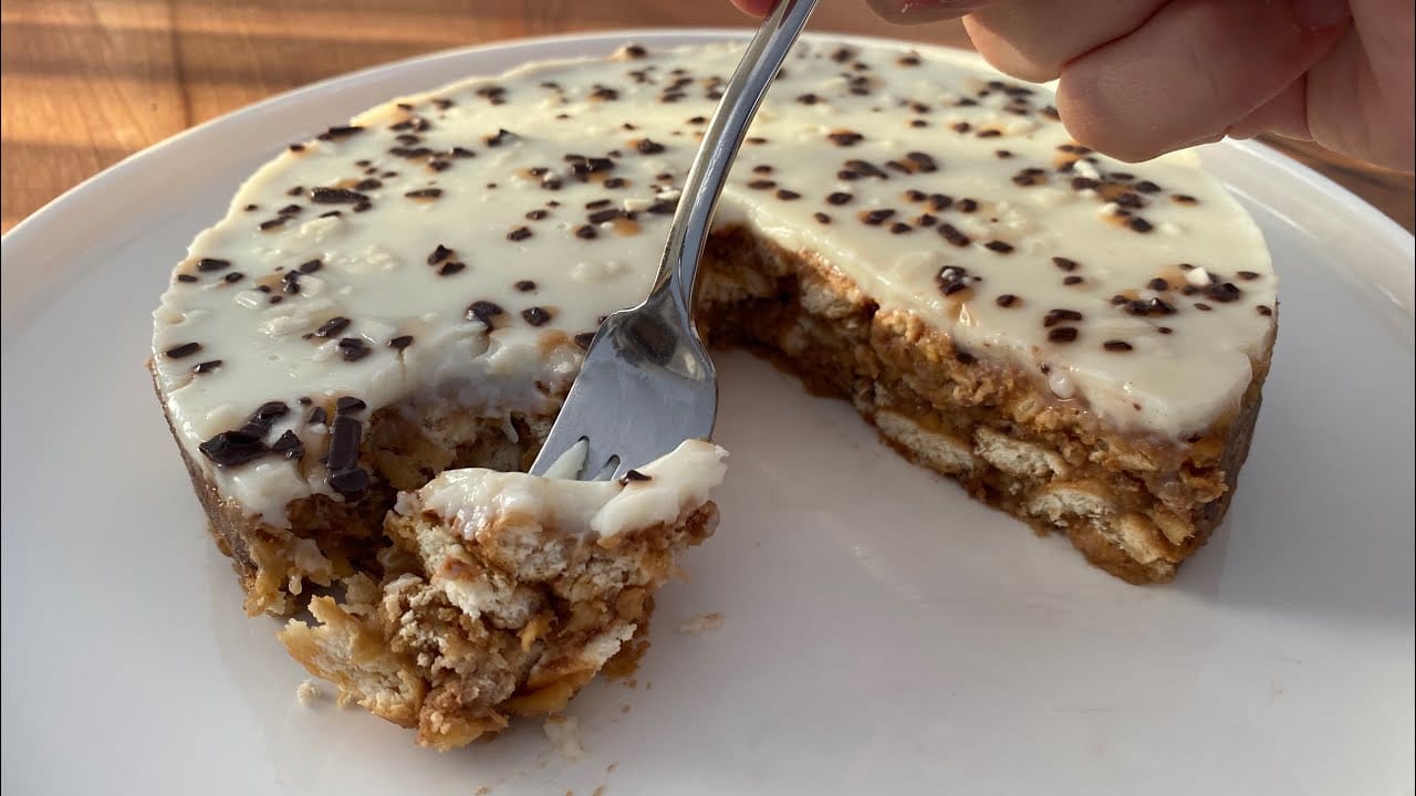 Torta mele e noci biscottata