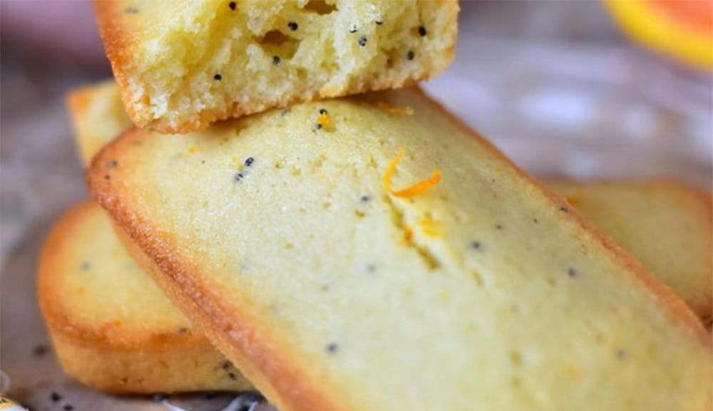 I finanzieri all’arancia, i biscotti francesi agli albumi e mandorle. Solo 50 Kcal!