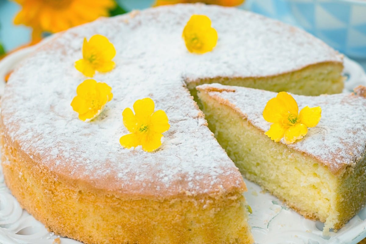Torta senza burro, olio e zucchero