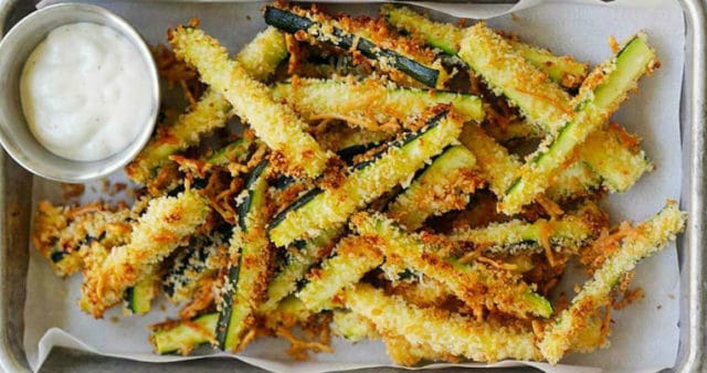 Zucchine al forno croccanti light