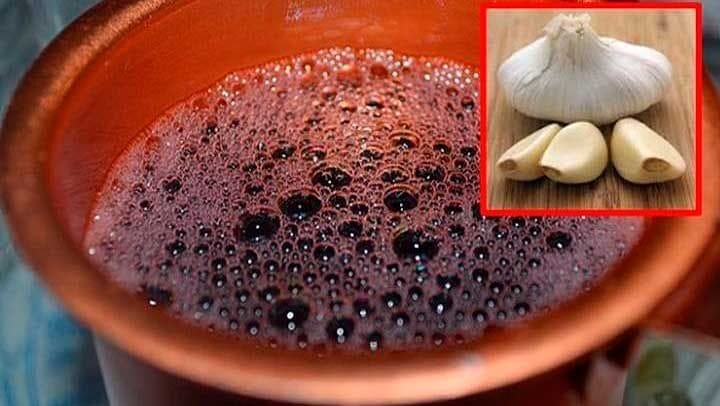 Aglio e vino rosso