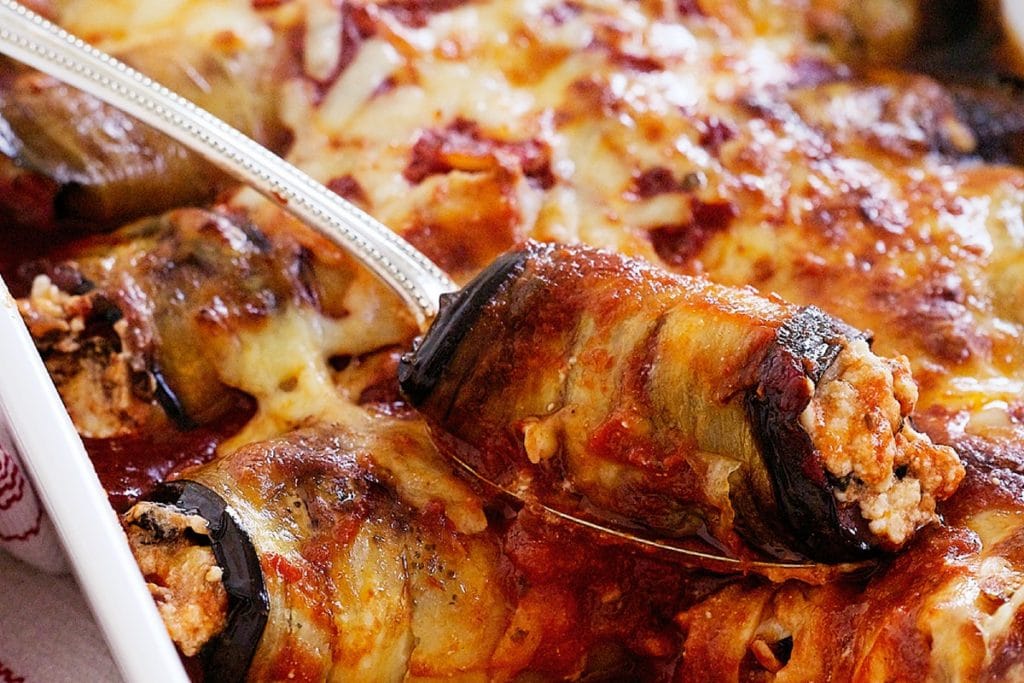 Involtini di melanzane: utilizza questo ripieno e saranno saporite e tanto gustose! Solo 55 Kcal