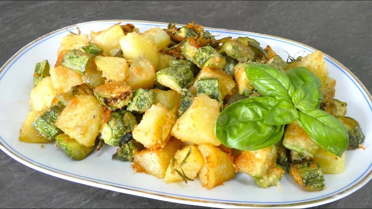 Patate e zucchine al forno