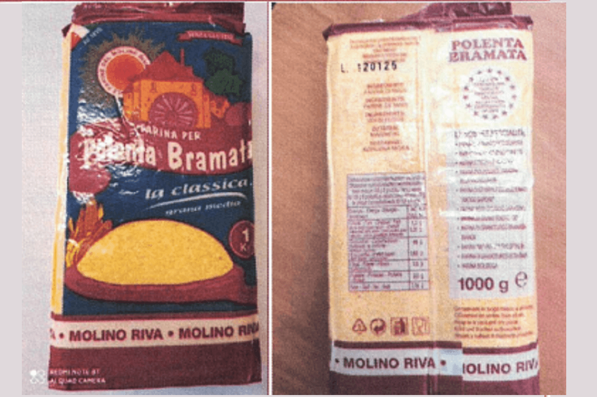 Farina per polenta richiamata