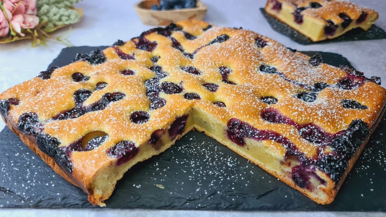 Torta ai mirtilli