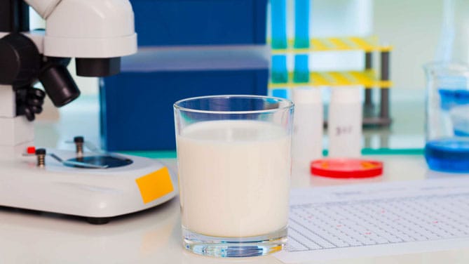 Latte senza farmaci