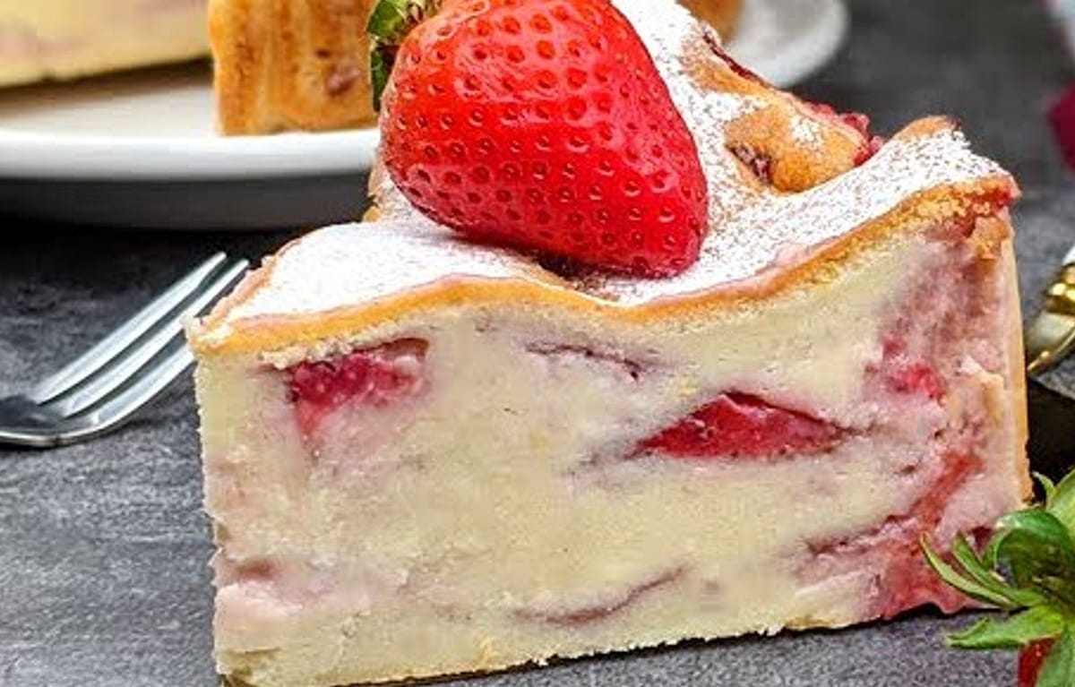 Cheesecake al limone e fragole