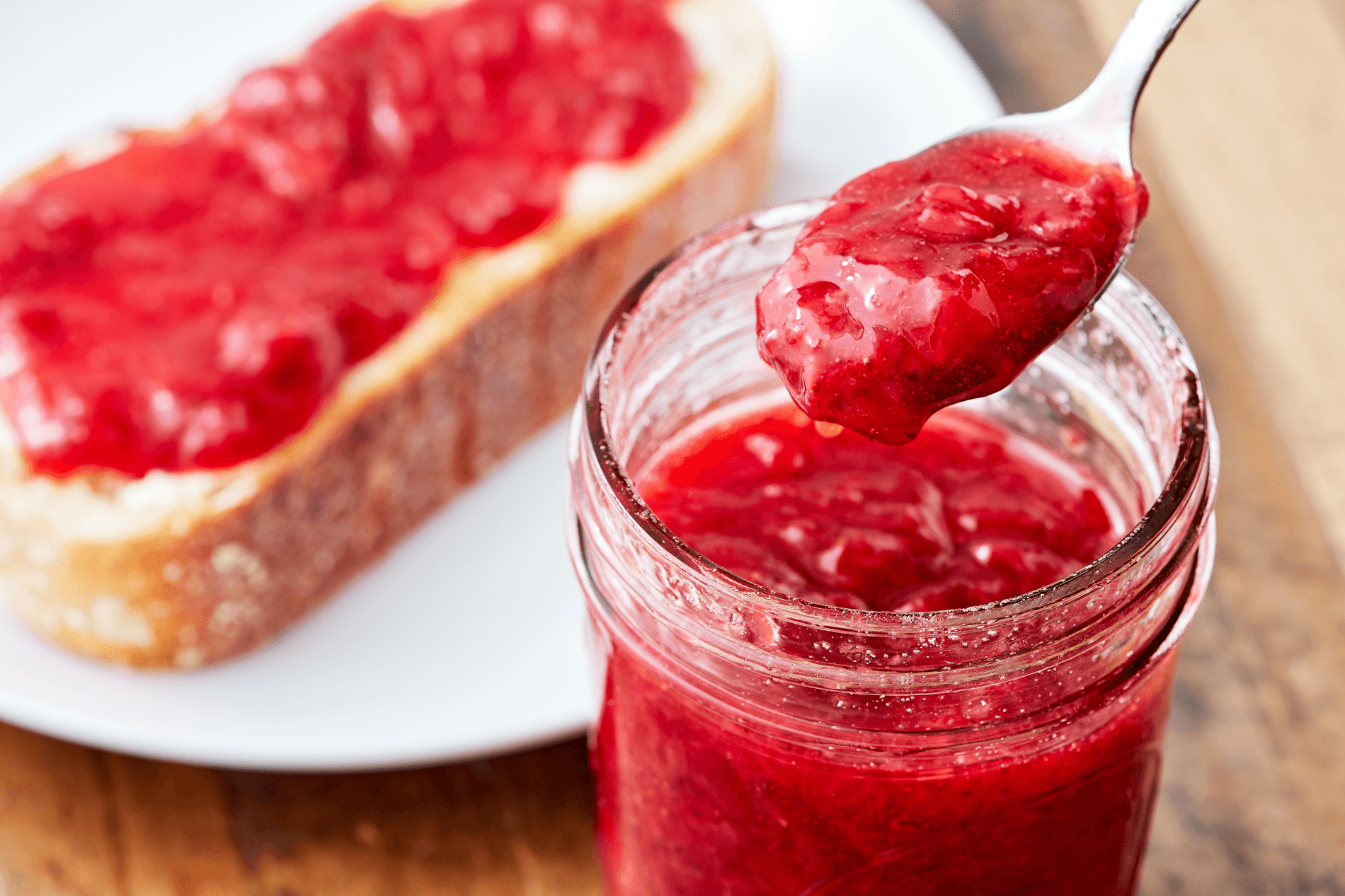 Marmellata di fragole senza zucchero