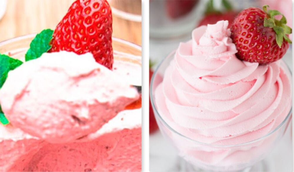Mousse di fragole