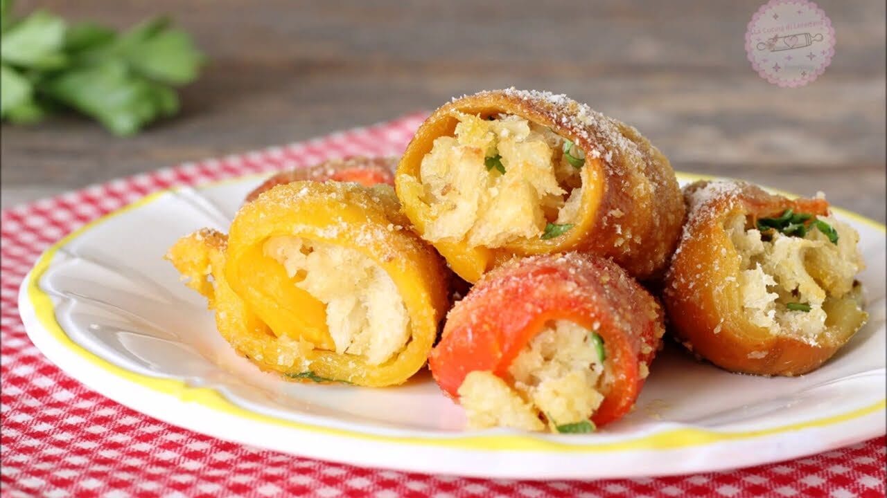 Involtini di peperoni ripieni
