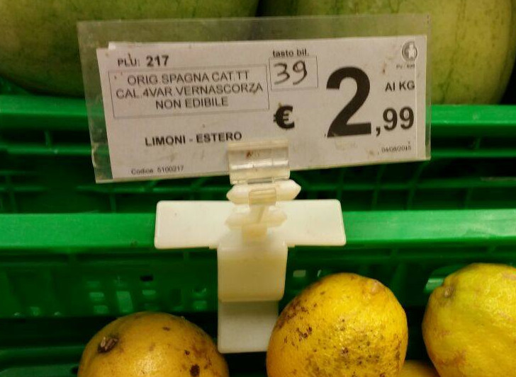 Limoni al supermercato