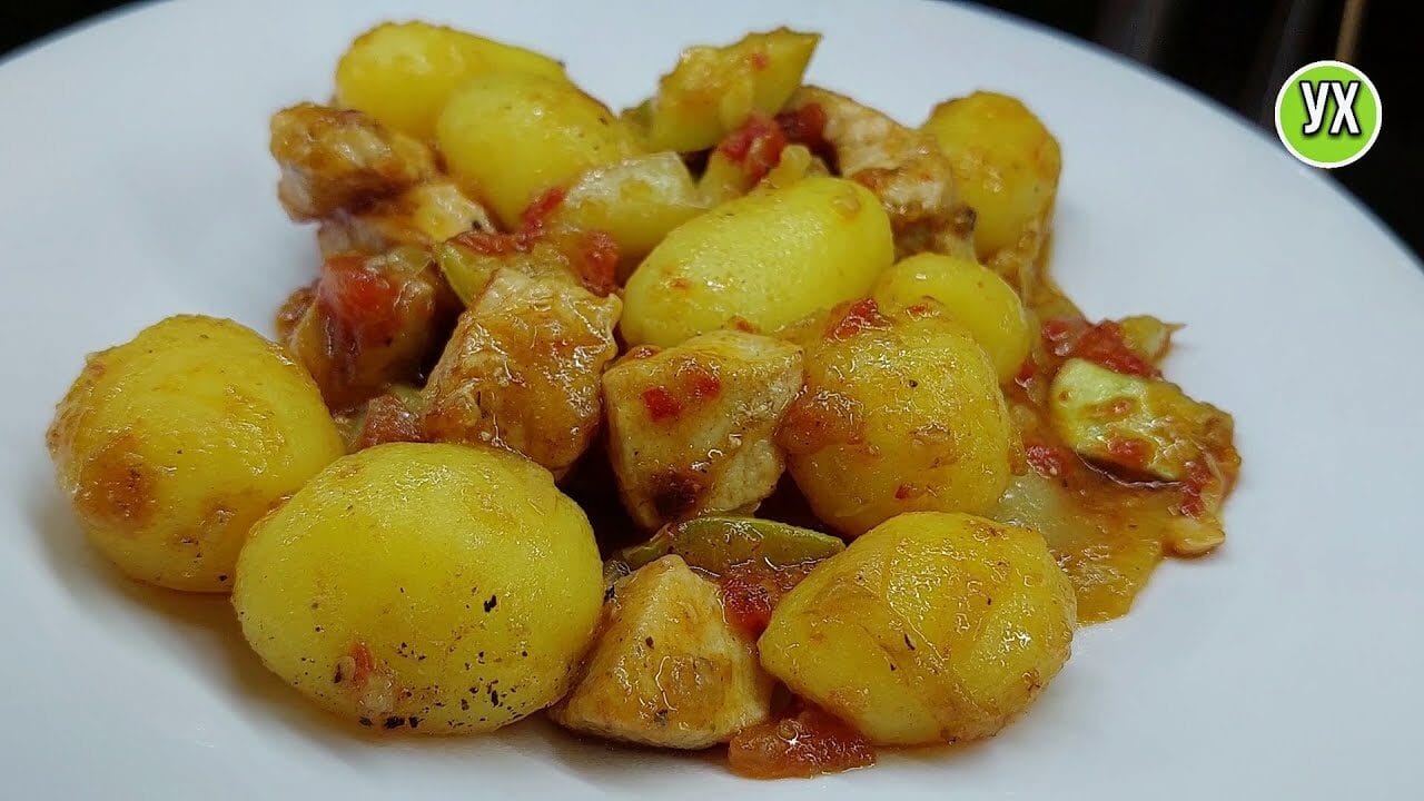 Pollo con patate novelle