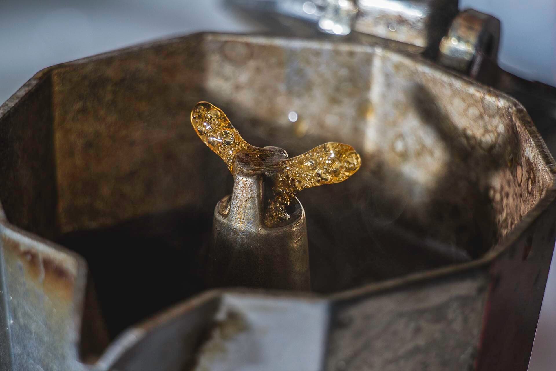 Caffettiera bruciata