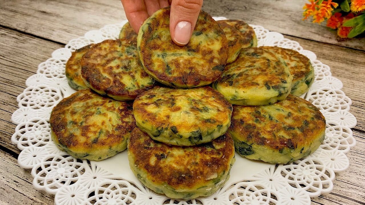 Frittelle di patate e spinaci