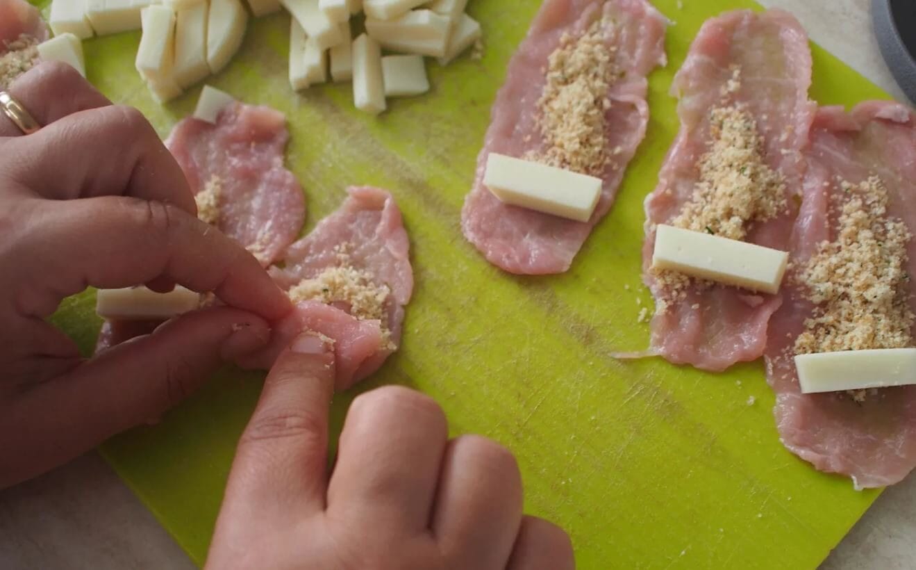 Involtini di carne ripieni
