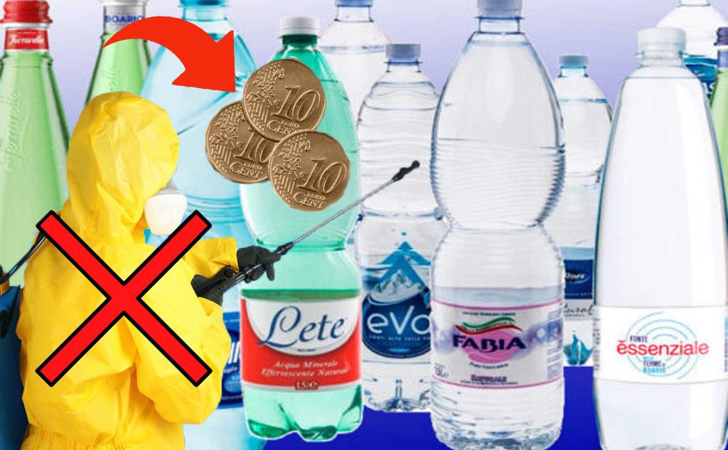 La migliore acqua minerale in bottiglia costa meno di 30 centesimi. La classifica di Altroconsumo!