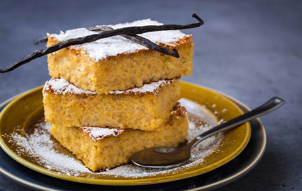 Torta di riso alla cannella