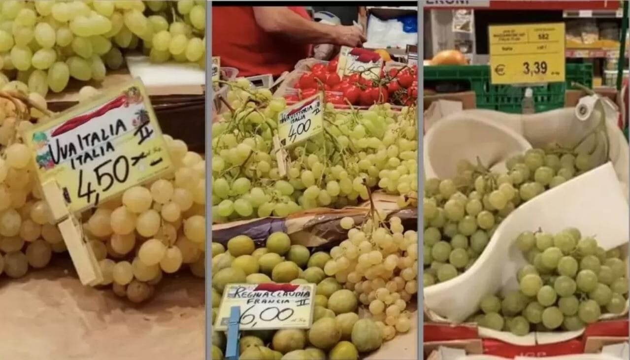 Uva piena di pesticidi