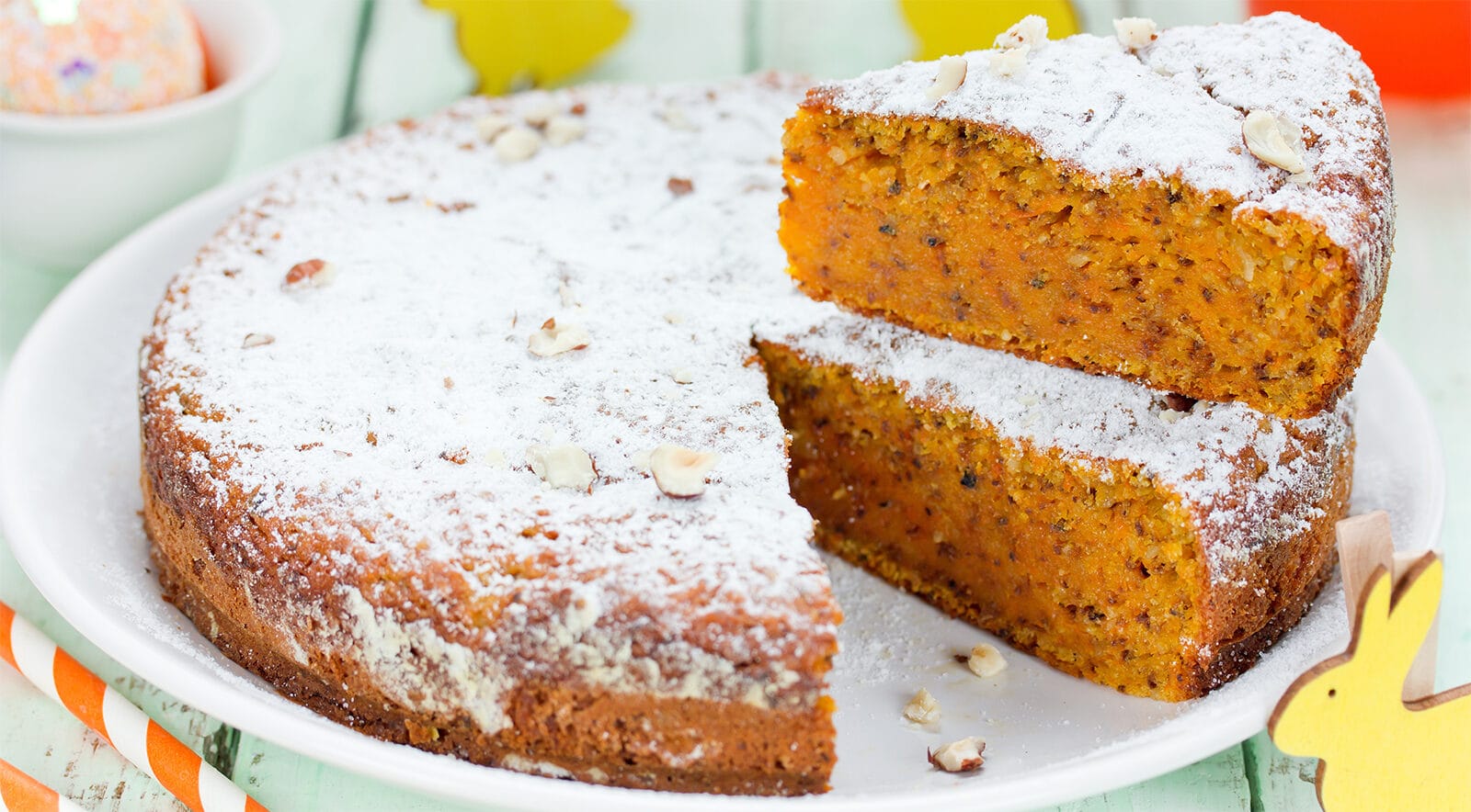 Torta di zucca e carote senza burro