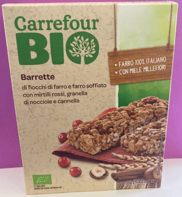 Barrette di farro ritirate Carrefour