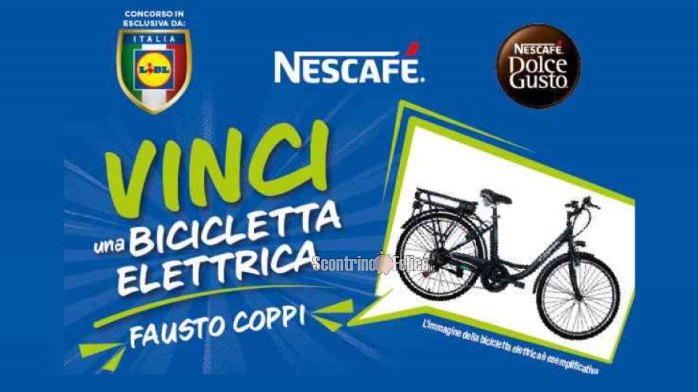 Lidl concorso Nescafé bicicletta elettrica