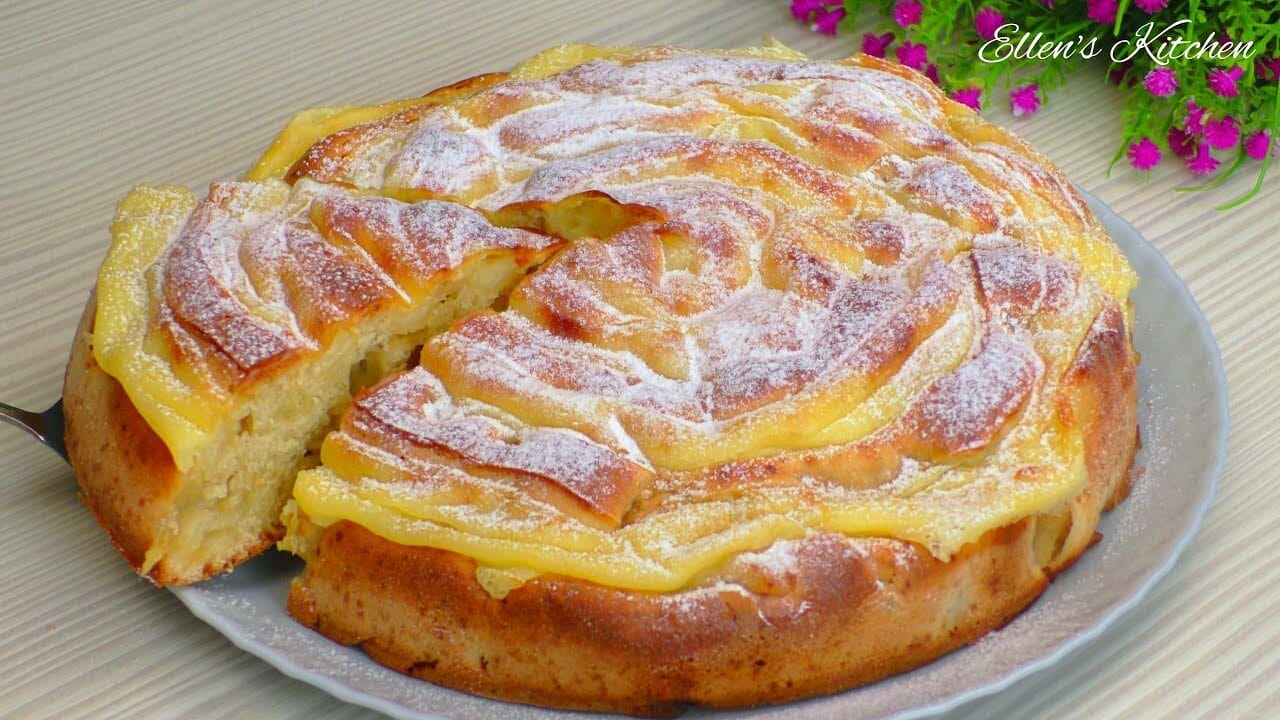 Torta di mele e crema