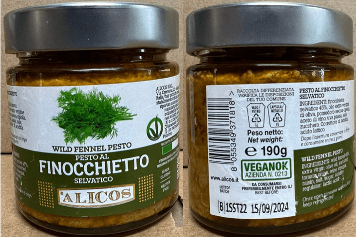 Pesto al finocchietto ritirato