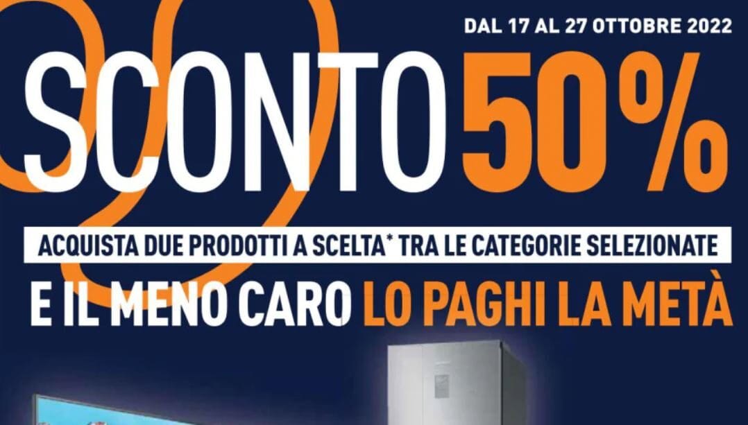 Sconto al 50% Unieuro