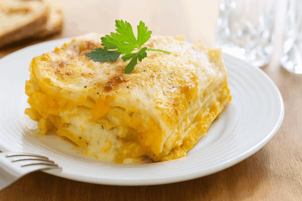 Con la zucca ho preparato una lasagna fantastica e saporitissima | Tutti ne volevano un’altra fetta | Solo 310 Kcal!