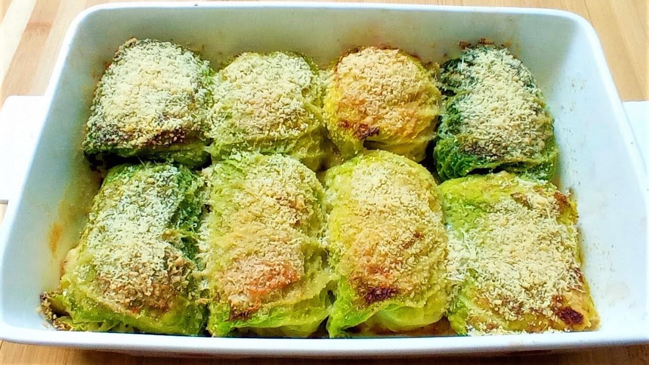 Involtini di verza ripieni