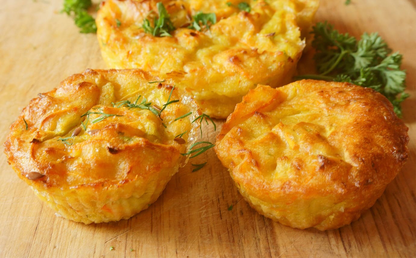 Muffin di zucchine e patate