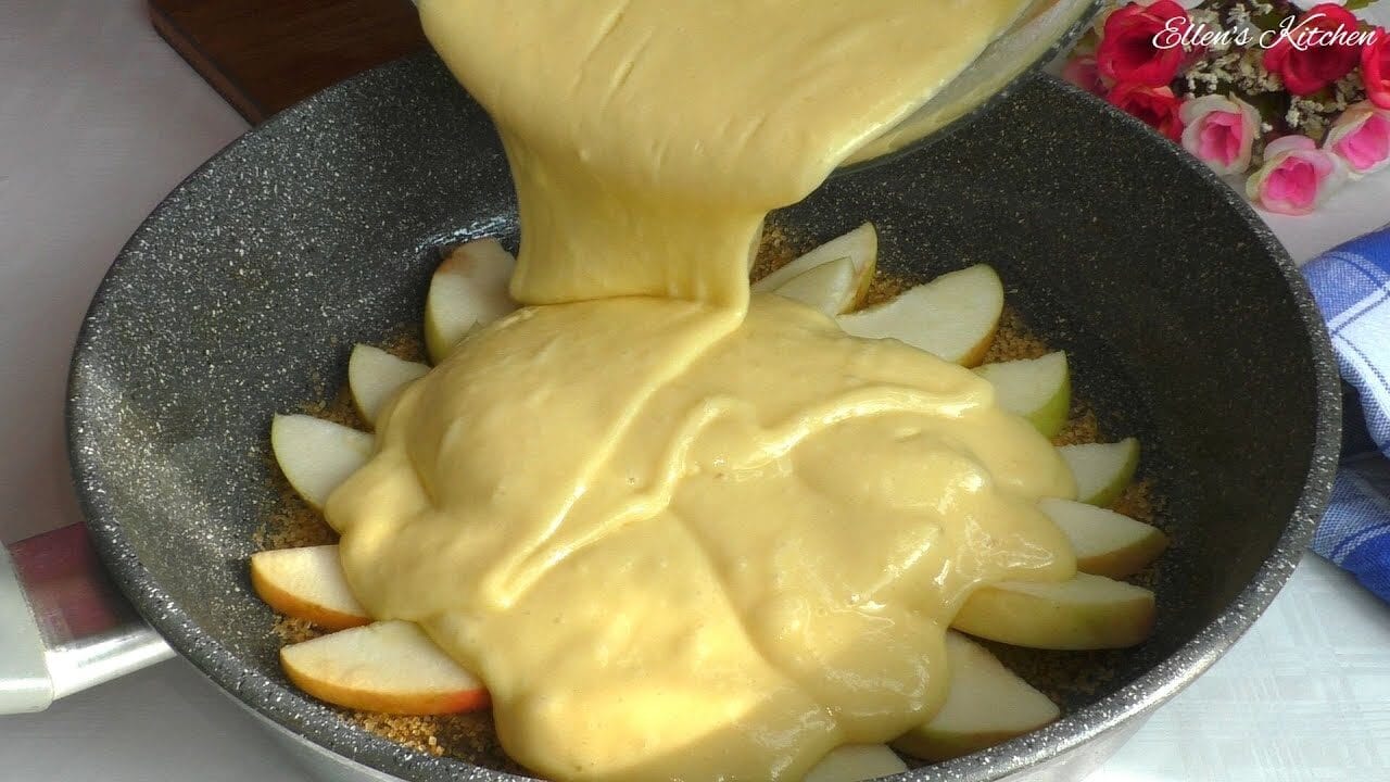 Torta di mele in padella