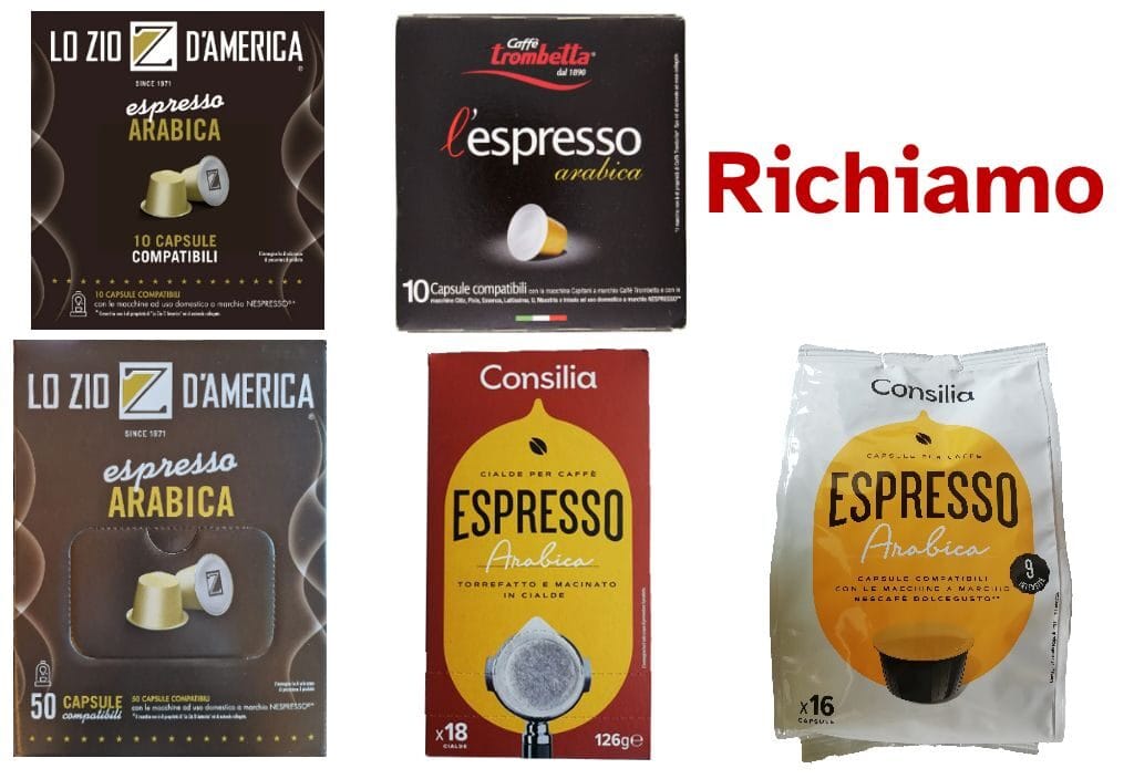 Cialde di caffè richiamati