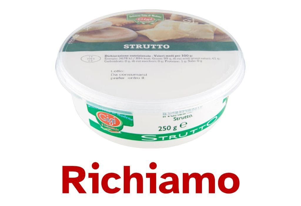 Strutto richiamato