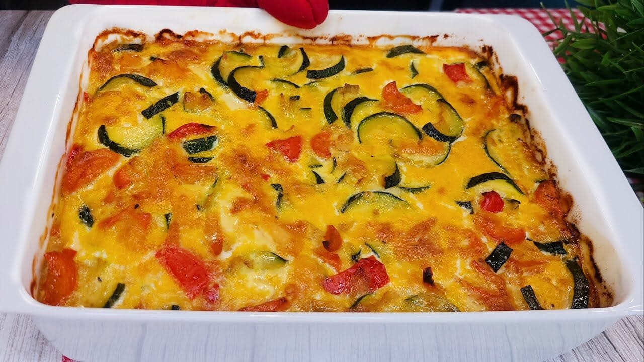 Sformato di zucchine e peperoni