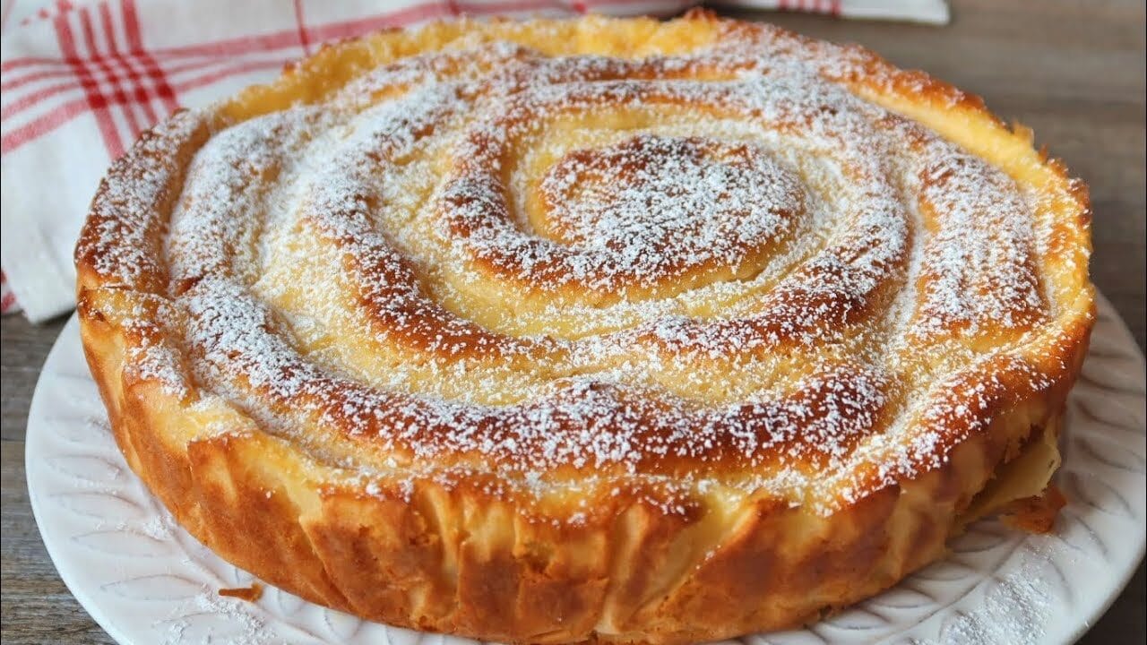 Torta alle mele e crema