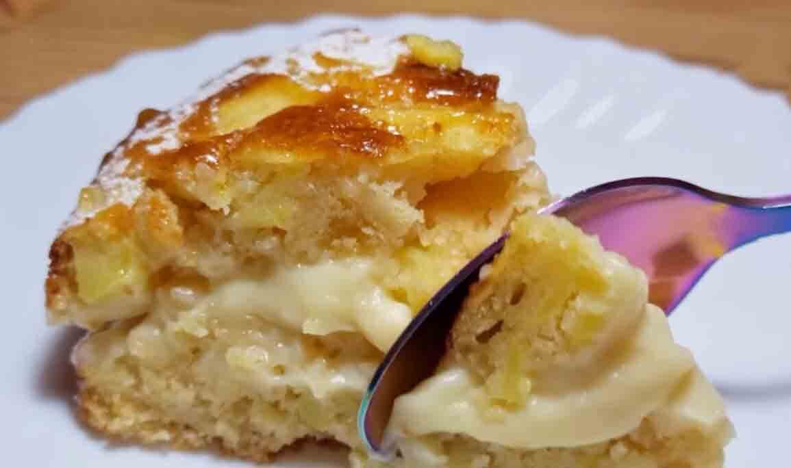 Torta di mele e crema