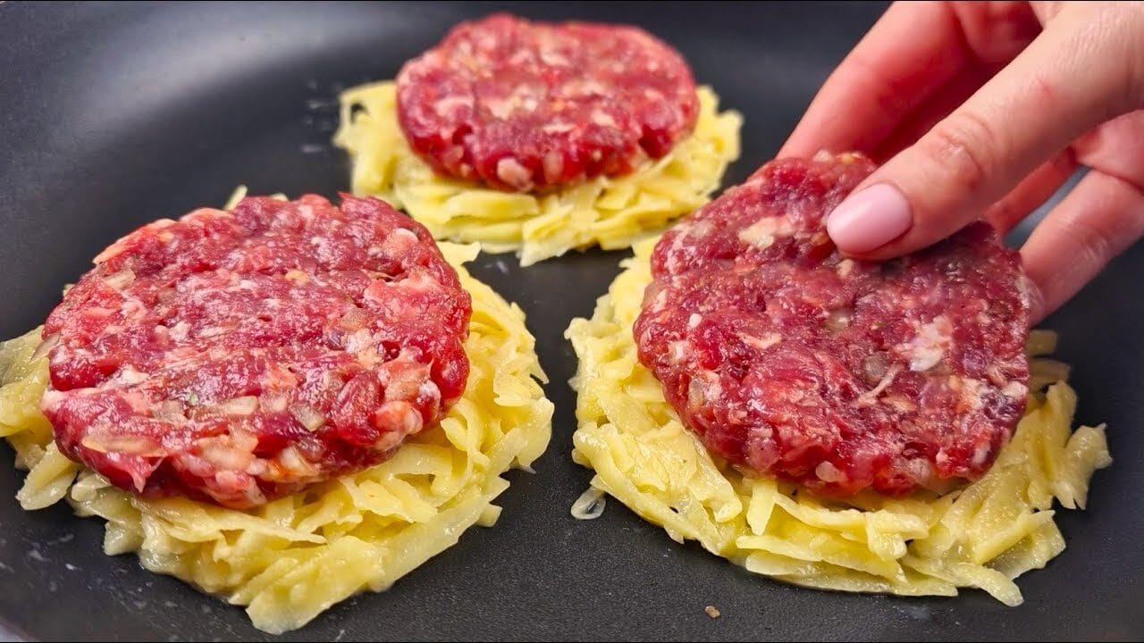 Burger di patate e macinato