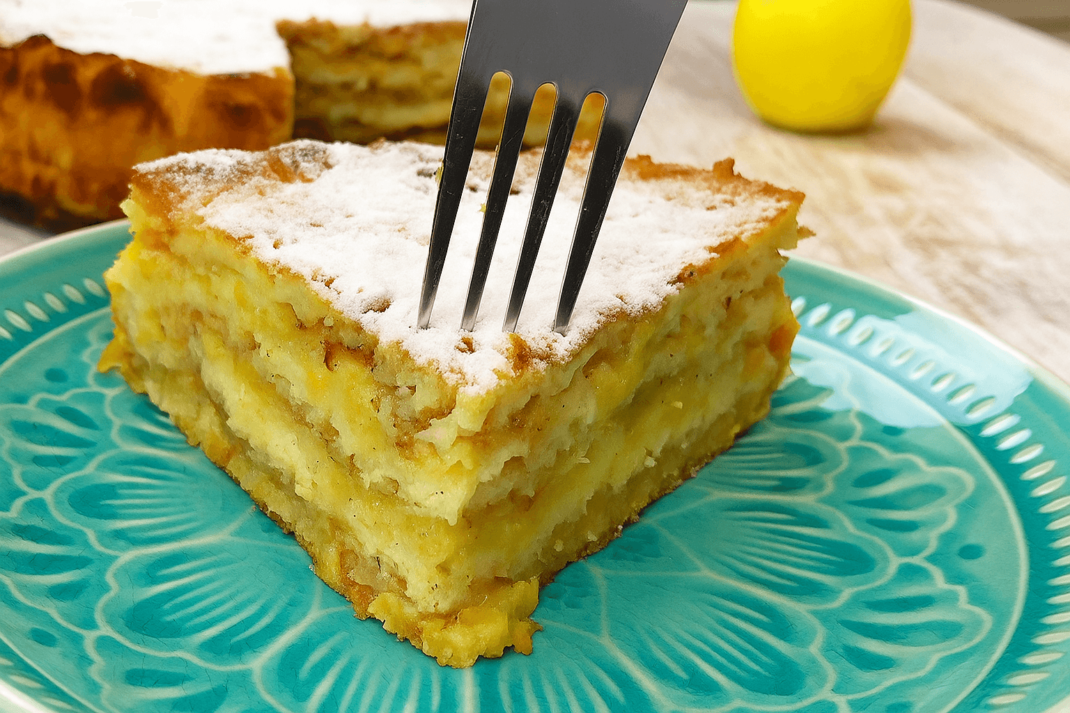Torta di mele a strati