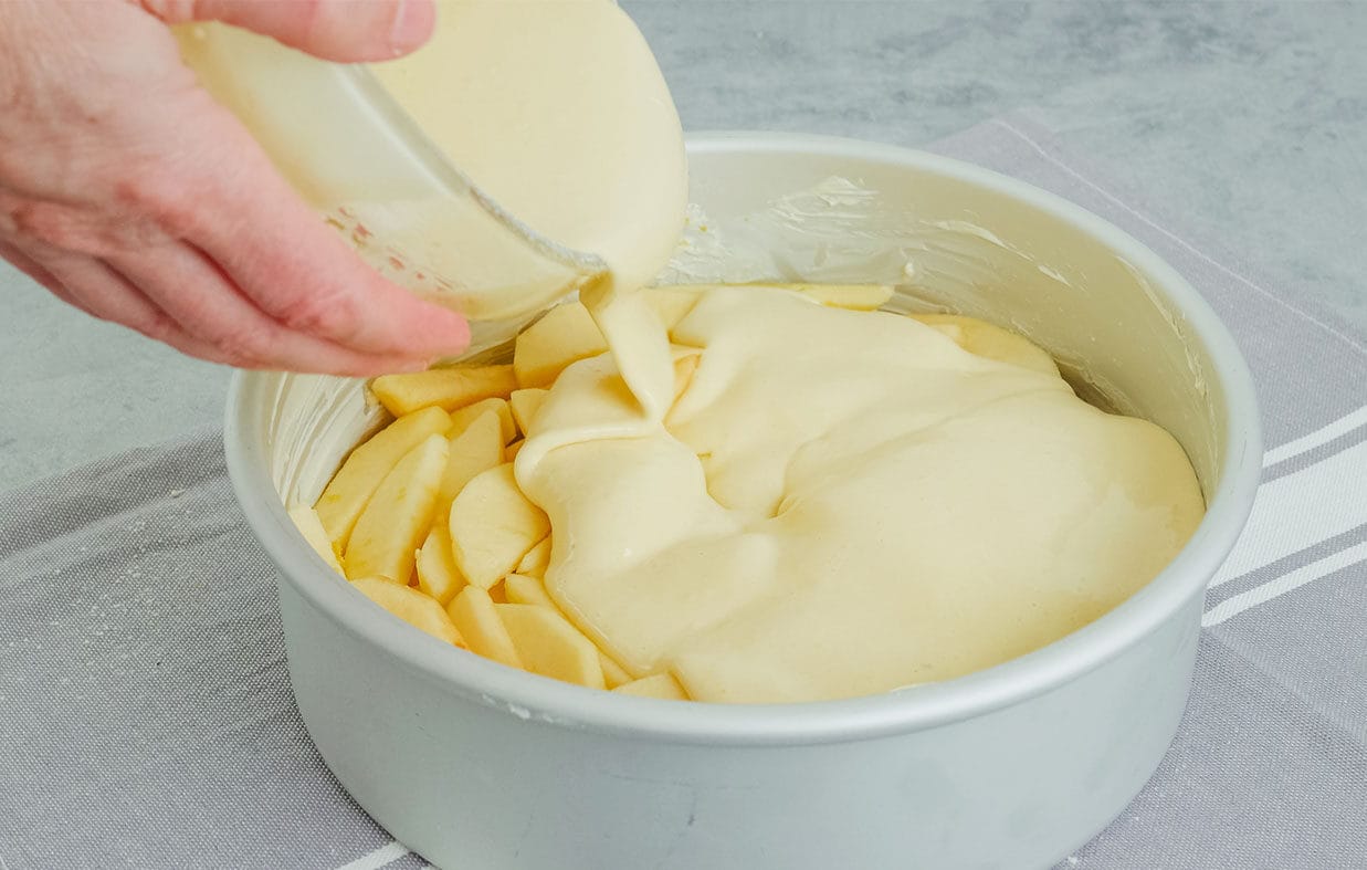 Torta di mele e crema