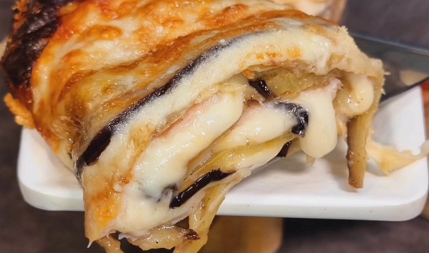 Rotolo di melanzane ripieno