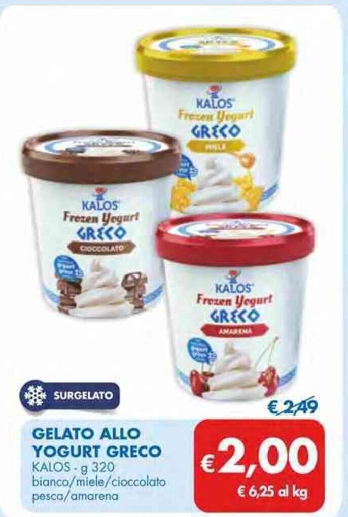 Gelato allo yogurt greco Kalos MD