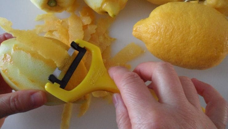 Bucce di limone e olio