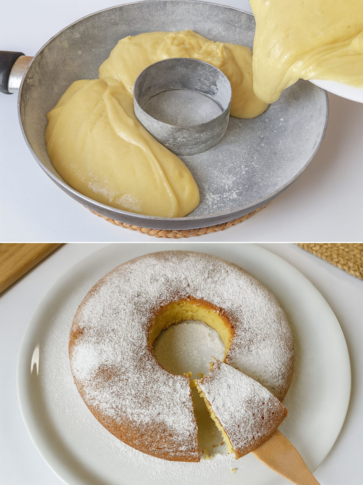 Ciambellone allo yogurt in padella