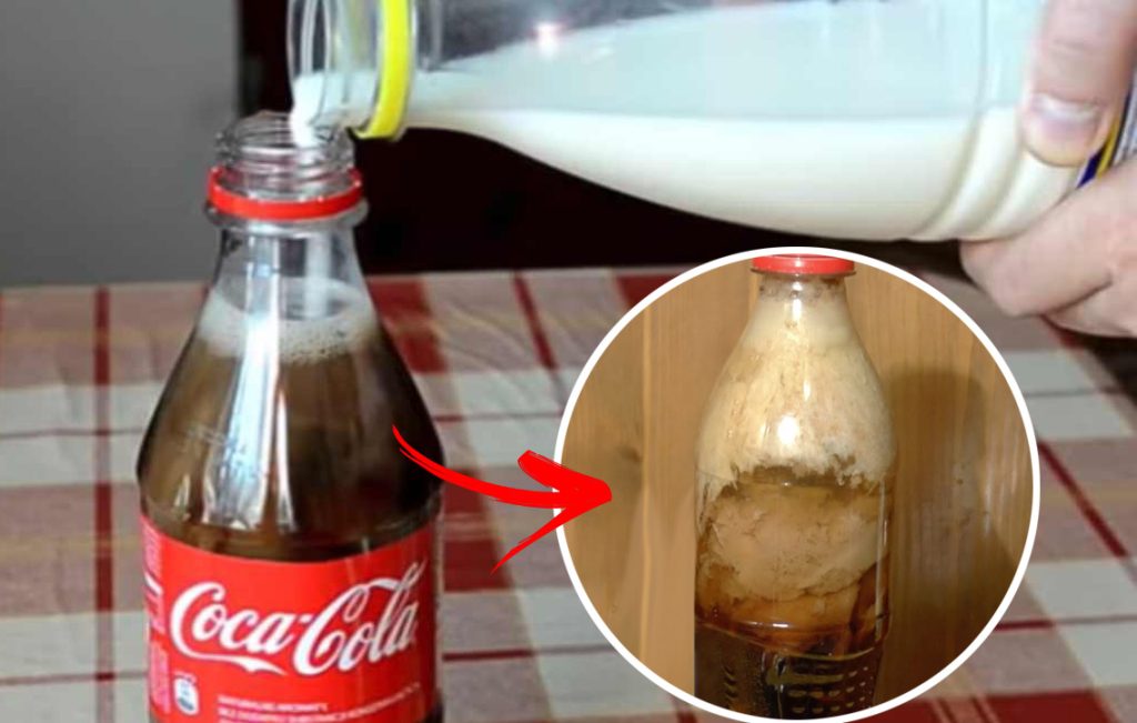 Versa del latte nella Coca Cola, non puoi neanche immaginare cosa succede qualche ora dopo!