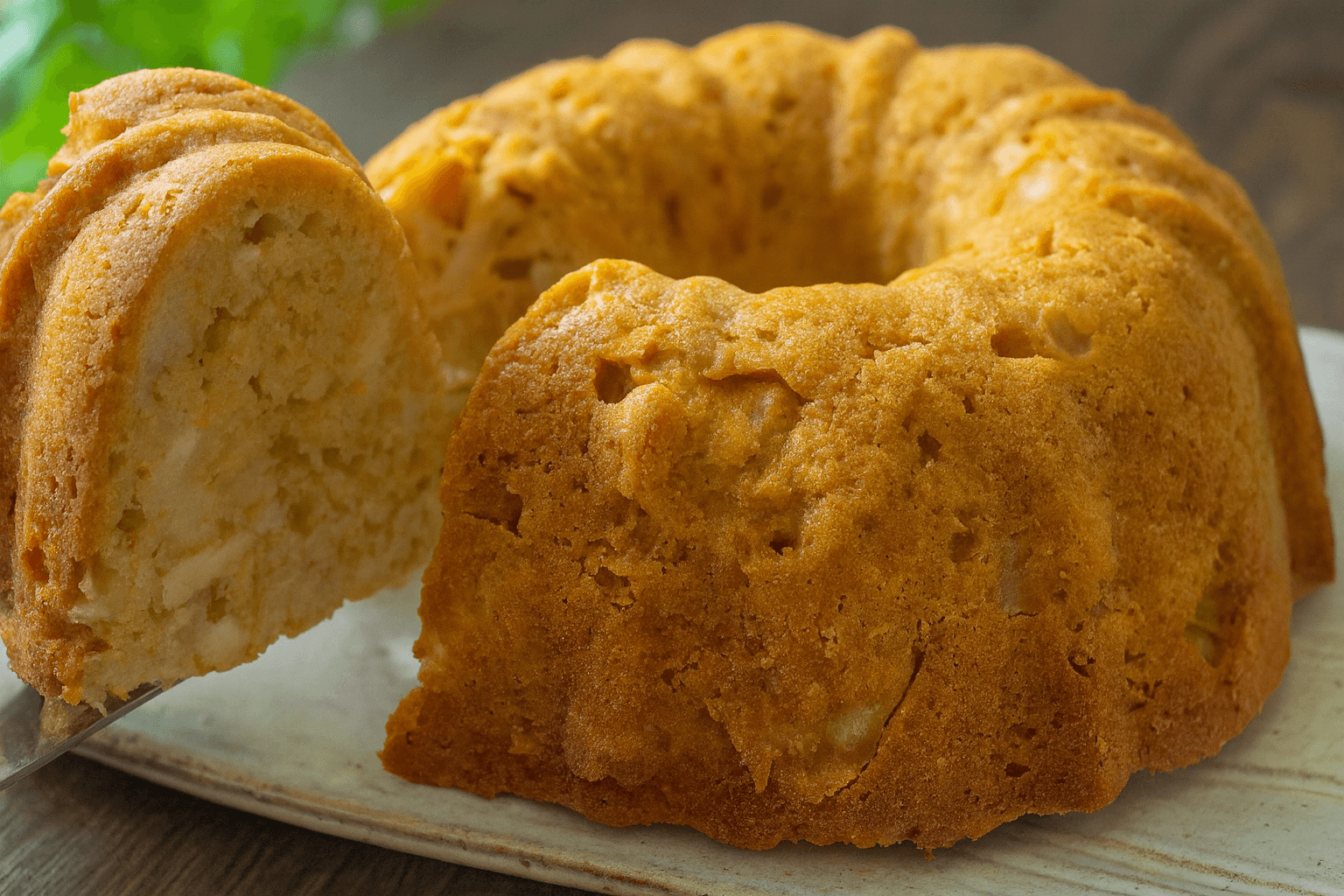 Ciambellone di avena, mela e zucca