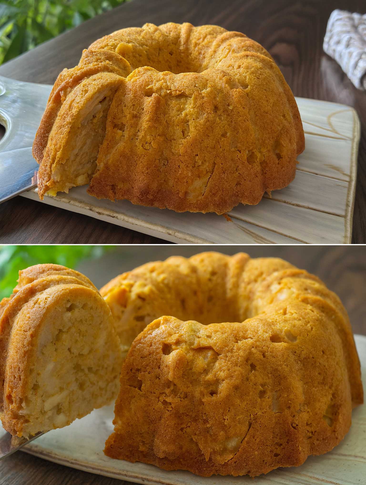 Ciambellone di avena, mela e zucca