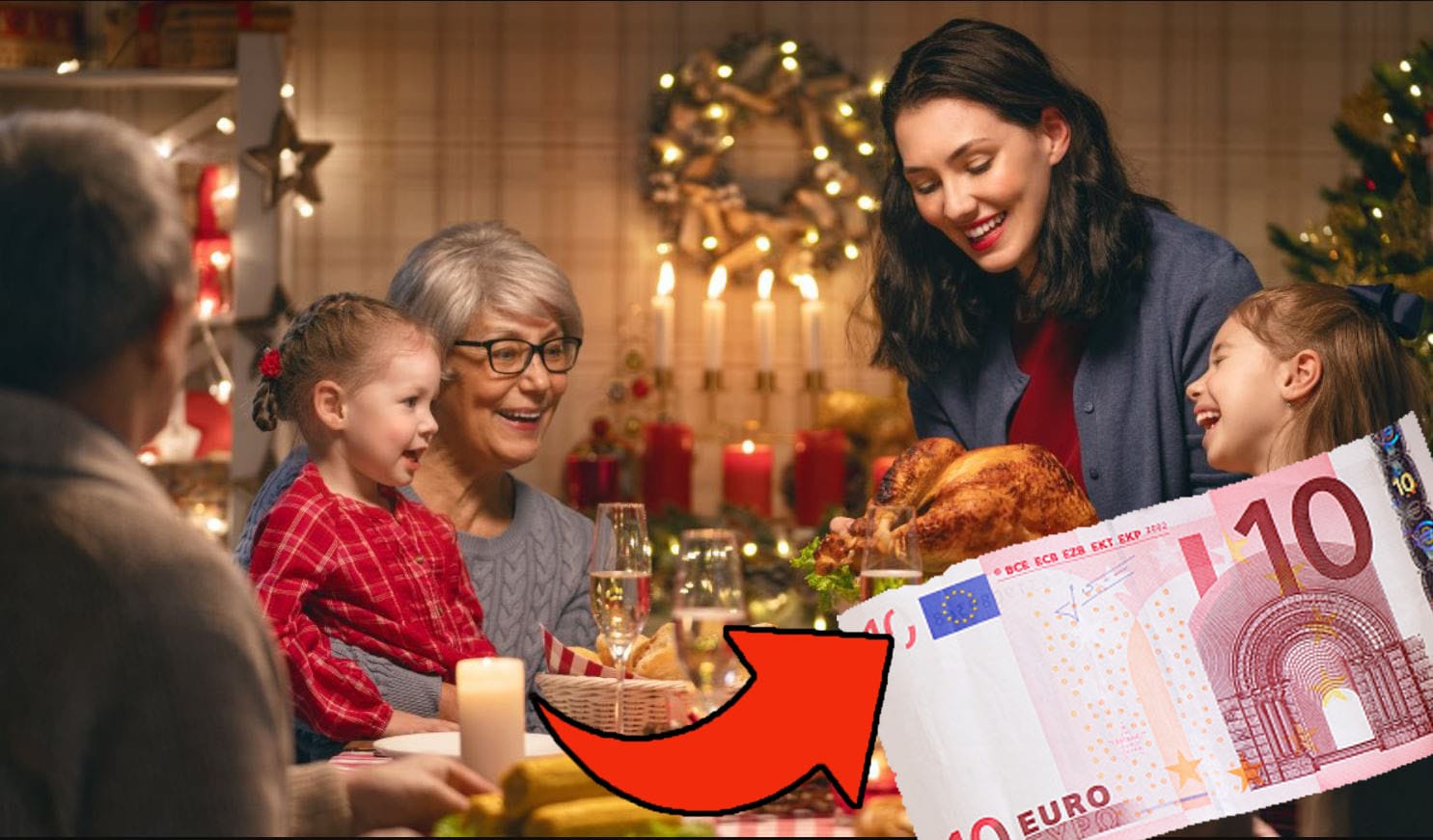 Mamma prepara il pranzo di Natale spendendo soli 8 euro a persona!
