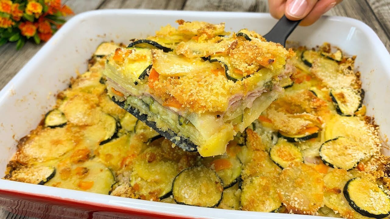 Sformato di patate, zucchine e carote